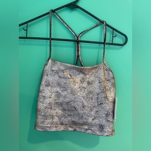 Beyond Yoga Cropped Foil Tank